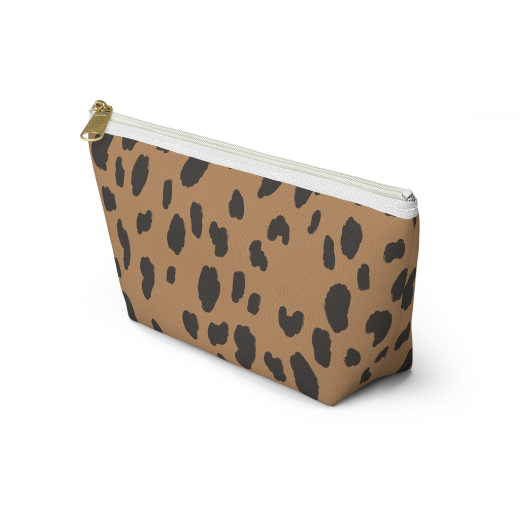 Leopard Print Accessory Pouch — T‑Bottom Makeup Bag