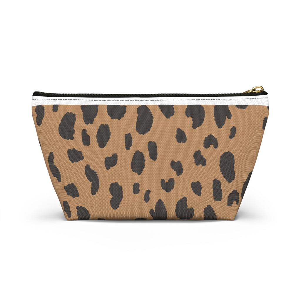 Leopard Print Accessory Pouch — T‑Bottom Makeup Bag