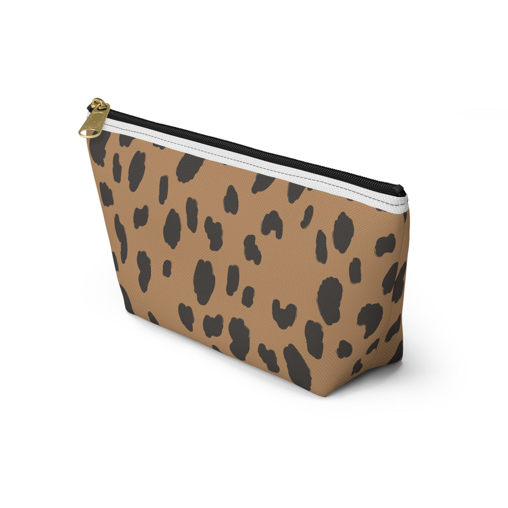 Leopard Print Accessory Pouch — T‑Bottom Makeup Bag